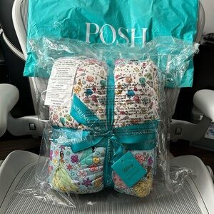 Posh Peanut x Disney Princess Quilt blanket new